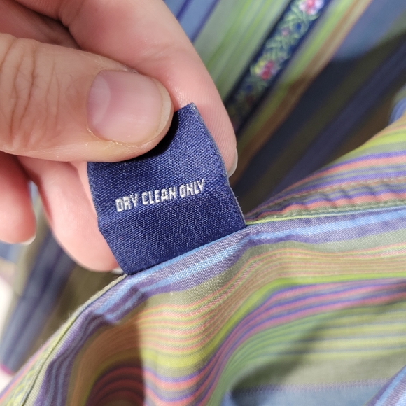 Mens Robert Graham Bold Stripe Multi color Paisley cuffs Long Sleeve Size XL - Picture 5 of 10